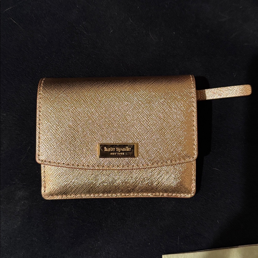 Kate Spade Gold Crossbody Bag with Flap Closure - Picture 5 of 16